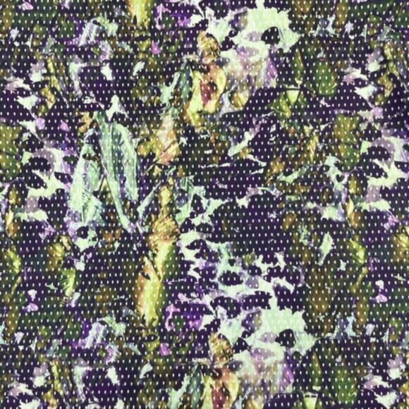 Lululemon Power Y Tank Luon Floral Sport White Multi / Gator Green Size 4 - Picture 5 of 7